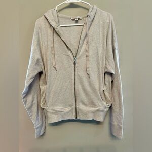Victoria's Secret Cream “Lovely” Zip-Up Hoodie Small (Circa 2010)
